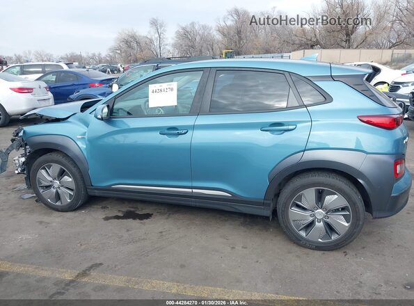 KM8K33AG7KU024672 2019 HYUNDAI KONA EV Teal 