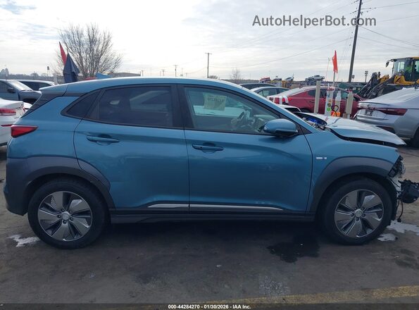 KM8K33AG7KU024672 2019 HYUNDAI KONA EV Teal 