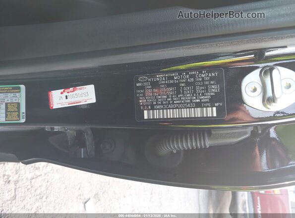 KM8K3CAB0PU025433 2023 HYUNDAI KONA Black Engine compartment view