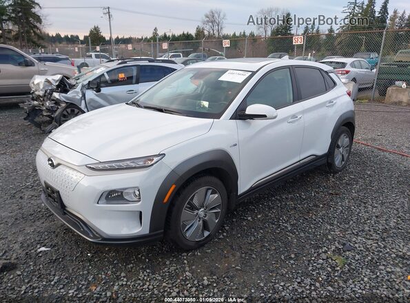 KM8K53AG3LU064503 2020 HYUNDAI KONA ELECTRIC Gray Vista tres cuartos delantera izquierda