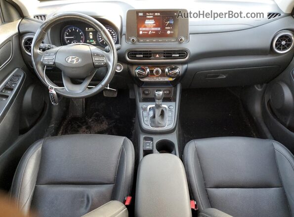 KM8K6CAB3NU835563 2022 HYUNDAI KONA White Widok deski rozdzielczej