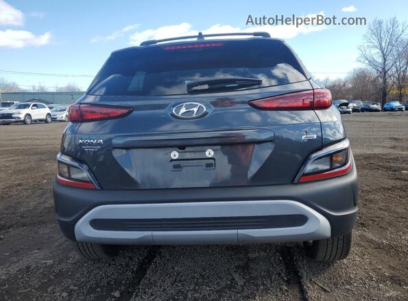 KM8K6CAB3NU928468 2022 HYUNDAI KONA Silver Vista trasera