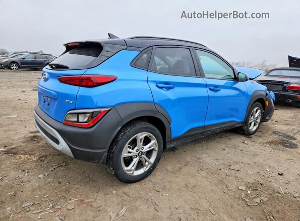 KM8K6CAB4NU919990 2022 HYUNDAI KONA Blue უკანა მარჯვენა