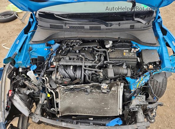 KM8K6CAB4NU919990 2022 HYUNDAI KONA Blue ძრავის განყოფილების ხედი