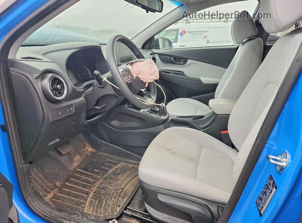 KM8K6CAB4NU919990 2022 HYUNDAI KONA Blue წინა სალონის ხედი