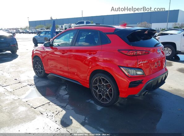 KM8KH3AC2NU001349 2022 HYUNDAI KONA N Red უკანა მარცხენა