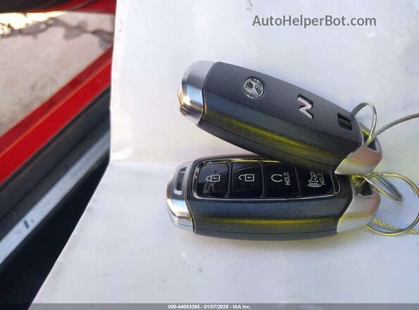 KM8KH3AC2NU001349 2022 HYUNDAI KONA N Red წინა პანელის ხედი