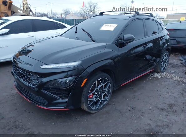 KM8KH3AC2PU007865 2023 HYUNDAI KONA N Black Vista tres cuartos delantera izquierda