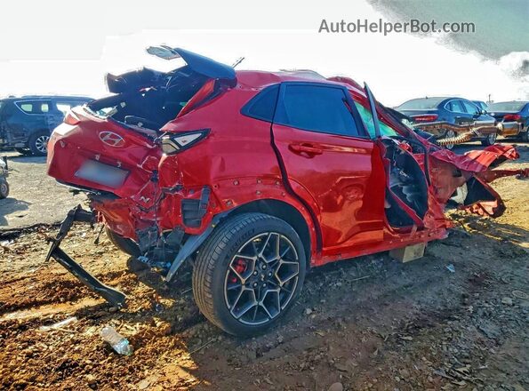KM8KH3AC8NU005180 2022 HYUNDAI KONA Red Հետևի աջ