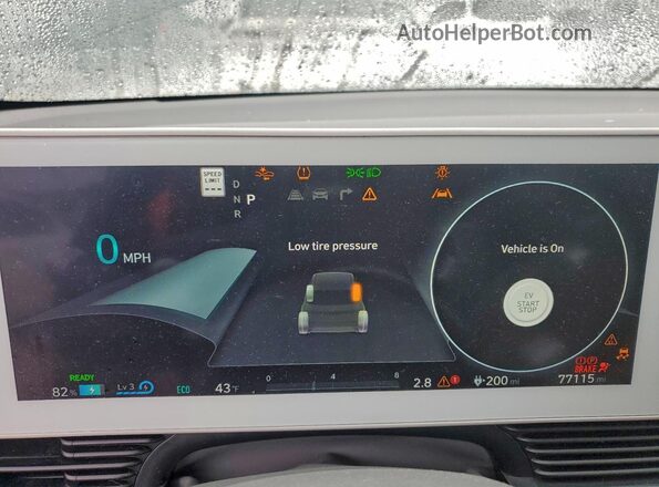 KM8KM4AE5NU067669 2022 HYUNDAI IONIQ Black Սարքավորումների վահանակի տեսք