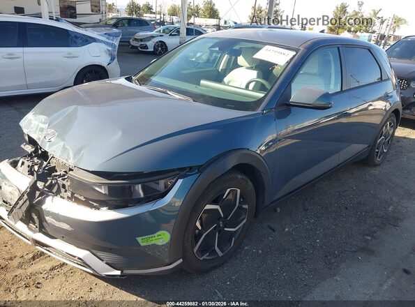 KM8KN4AE4NU057695 2022 HYUNDAI IONIQ 5 Gray Առջևի ձախ երեք քառորդ տեսարան