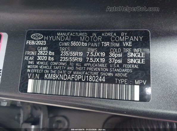 KM8KNDAF0PU180244 2023 HYUNDAI IONIQ 5 Gray Widok komory silnika