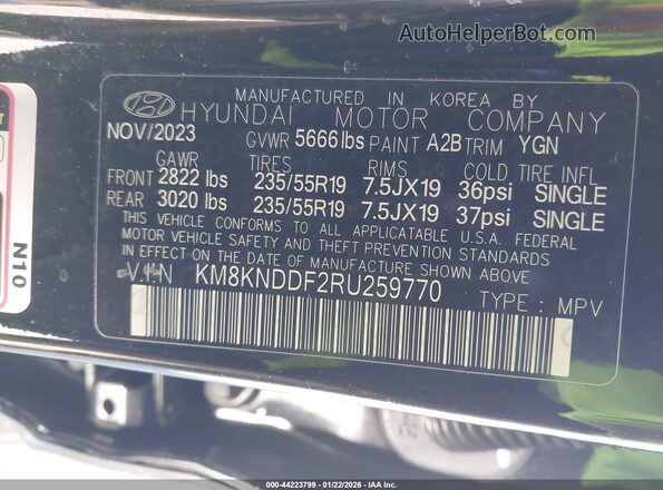 KM8KNDDF2RU259770 2024 HYUNDAI IONIQ 5 Black ძრავის განყოფილების ხედი