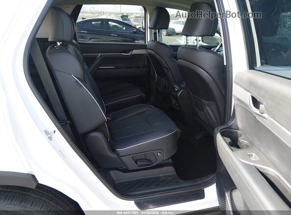 KM8R34GE7PU499255 2023 HYUNDAI PALISADE White VIN კოდის სტიკერის ხედი
