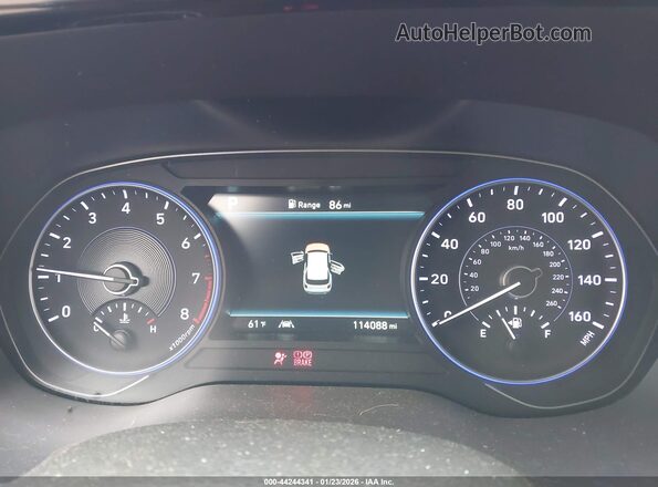 KM8R44HE1LU041085 2020 HYUNDAI PALISADE Black Widok tylnych siedzeń