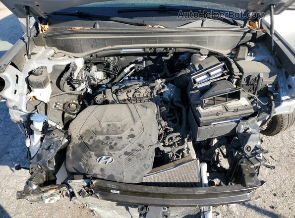 KM8R44HE1NU371456 2022 HYUNDAI PALISADE Silver Vista del compartimento del motor