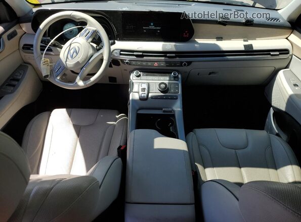 KM8R54GE2PU507255 2023 HYUNDAI PALISADE Burgundy წინა პანელის ხედი