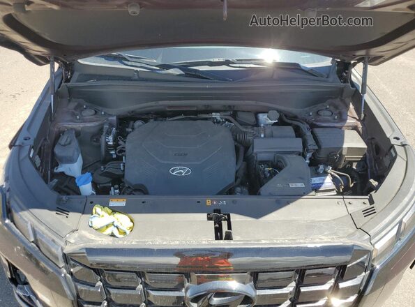 KM8R54GE2PU507255 2023 HYUNDAI PALISADE Burgundy ძრავის განყოფილების ხედი