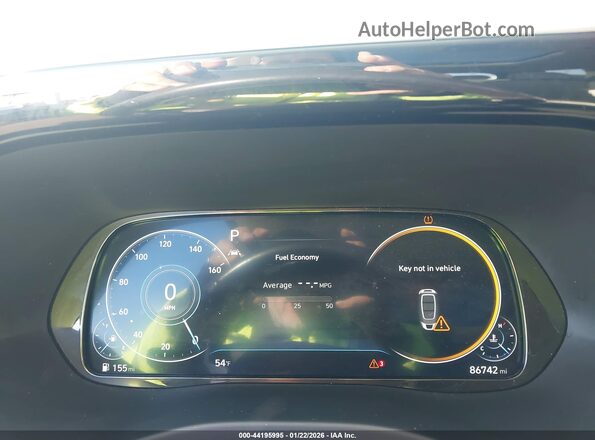 KM8R54HE2LU076764 2020 HYUNDAI PALISADE Black Widok tylnych siedzeń