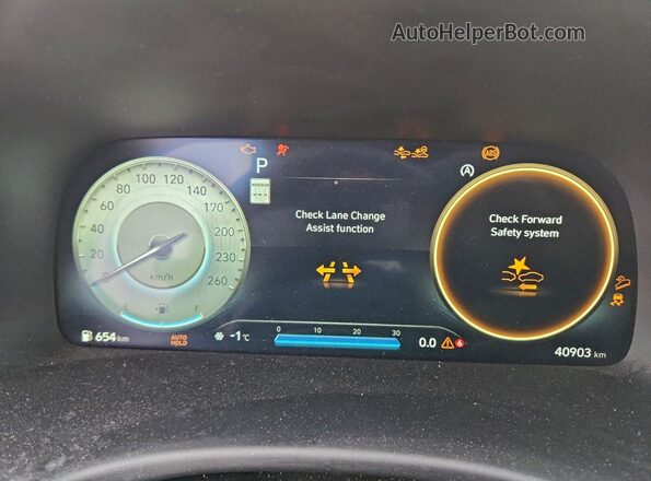 KM8R5DGEXPU607958 2023 HYUNDAI PALISADE Green Вид щитка приладів