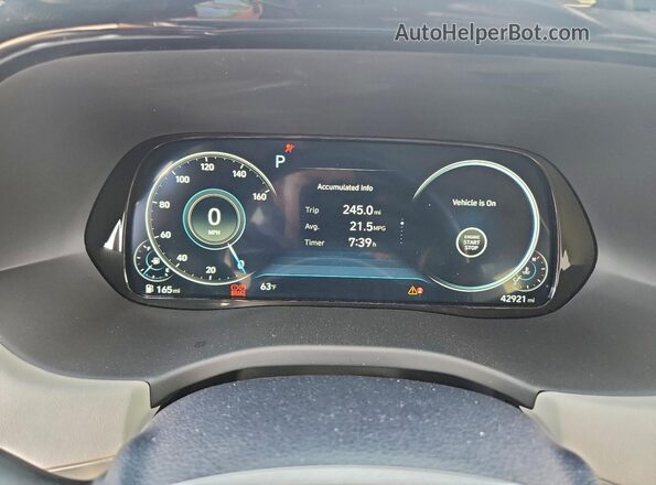 KM8R5DHE4NU441724 2022 HYUNDAI PALISADE Black Instrument cluster view