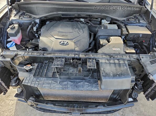 KM8R5DHE4NU441724 2022 HYUNDAI PALISADE Black Engine compartment view