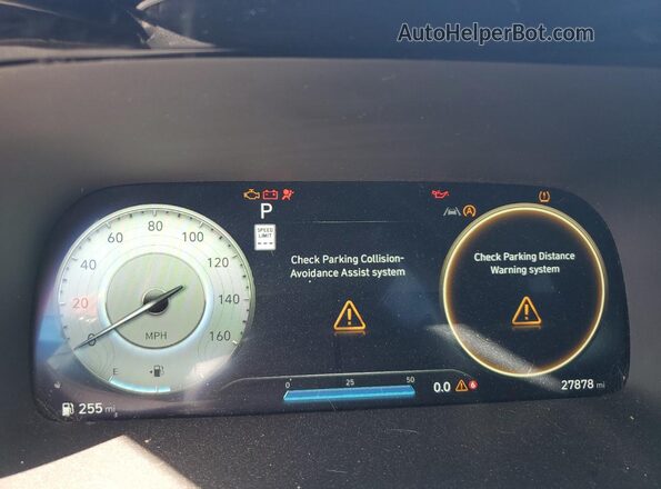 KM8R74GEXRU760000 2024 HYUNDAI PALISADE Black Instrument cluster view