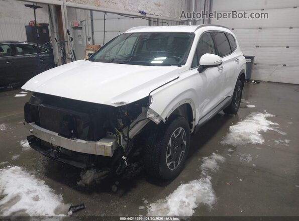 KM8S2DA13NU057242 2022 HYUNDAI SANTA FE HYBRID BLUE White 