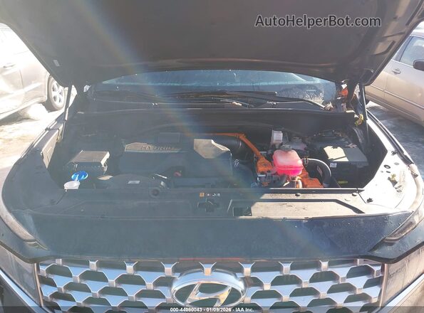 KM8S3DA13MU013169 2021 HYUNDAI SANTA FE HYBRID Black უკანა ხედი