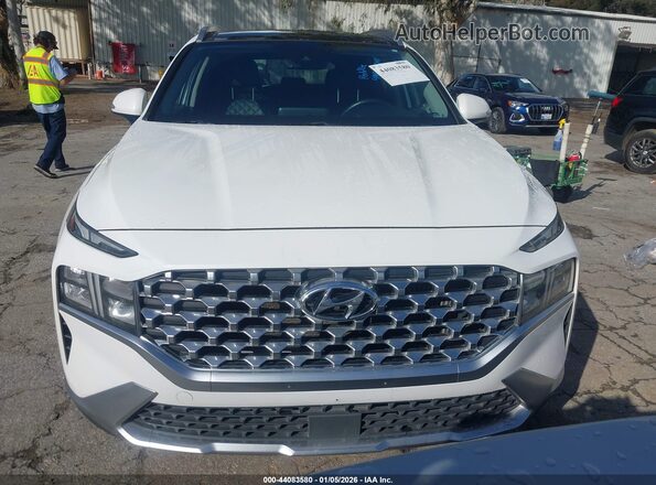 KM8S3DA14MU008854 2021 HYUNDAI SANTA FE HYBRID White Вид щитка приладів
