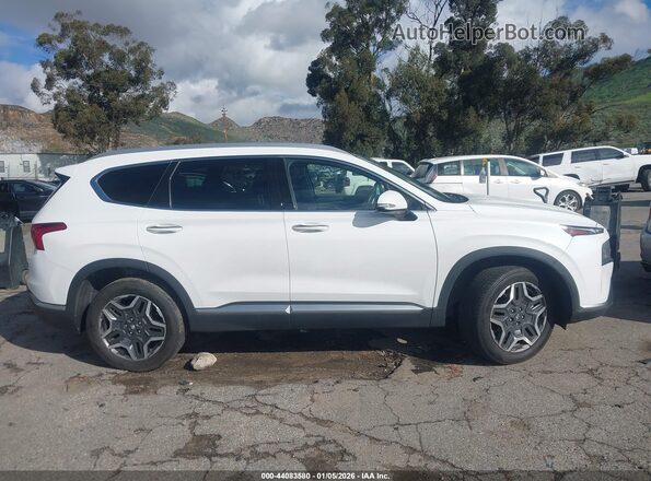 KM8S3DA14MU008854 2021 HYUNDAI SANTA FE HYBRID White Вид задньої частини салону