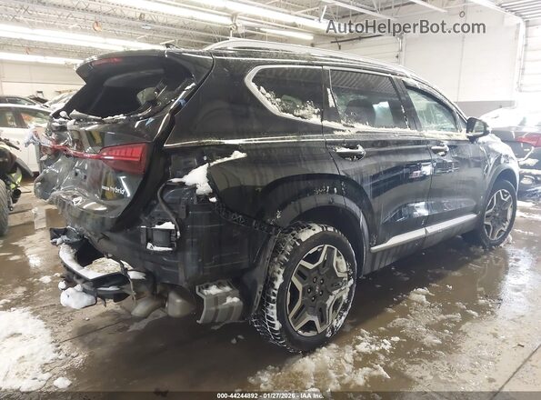 KM8S3DA1XNU018323 2022 HYUNDAI SANTA FE HYBRID Black Tył prawy