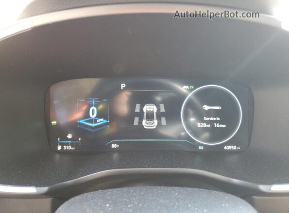 KM8S5DA12MU006644 2021 HYUNDAI SANTA Белый Вид щитка приборов