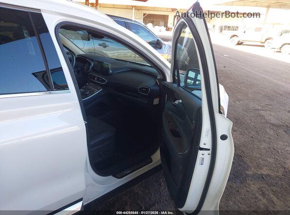 KM8S5DA13NU035281 2022 HYUNDAI SANTA FE HYBRID White Սալոնի դիմացի տեսք