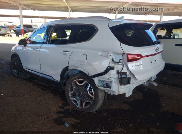 KM8S5DA13NU035281 2022 HYUNDAI SANTA FE HYBRID White Հետևի ձախ