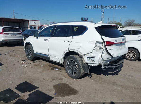 KM8S5DA15NU020135 2022 HYUNDAI SANTA FE HYBRID Белый Задняя левая четверть