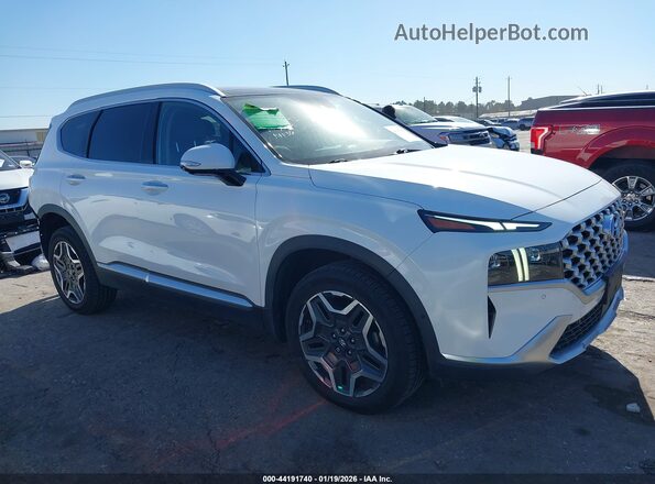 KM8S5DA15NU020135 2022 HYUNDAI SANTA FE HYBRID Белый Вид задней части салона