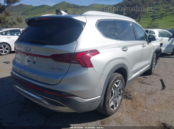 KM8S5DA17NU046350 2022 HYUNDAI SANTA FE HYBRID Silver Задня права чверть