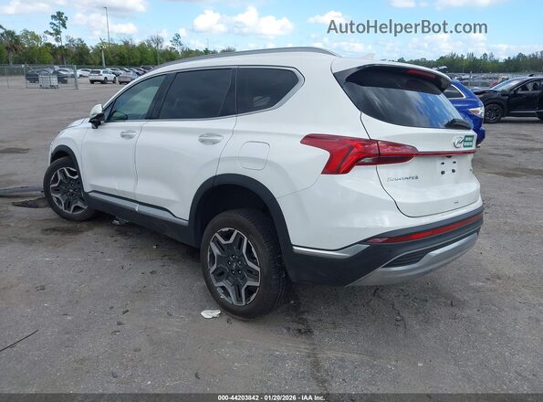 KM8S5DA17NU054495 2022 HYUNDAI SANTA FE HYBRID White Tył lewy
