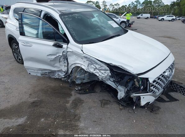 KM8S5DA17NU054495 2022 HYUNDAI SANTA FE HYBRID White Widok z przodu