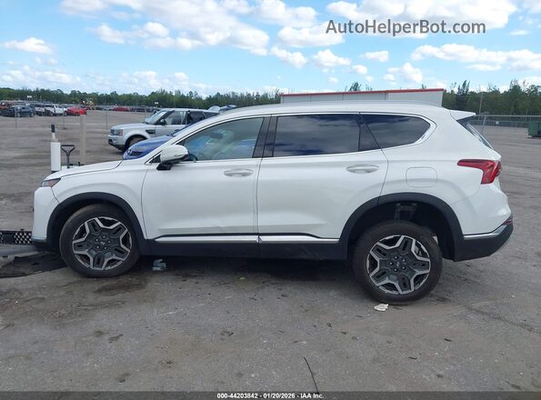 KM8S5DA17NU054495 2022 HYUNDAI SANTA FE HYBRID White Widok wnętrza 360 stopni