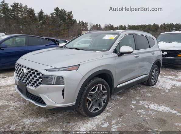KM8S7DA20NU047682 2022 HYUNDAI SANTA FE PLUG-IN HYBRID Silver 