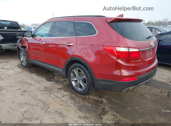 KM8SM4HF1GU155152 2016 HYUNDAI SANTA FE Red Tył lewy