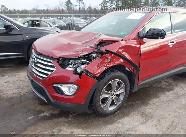 KM8SM4HF1GU155152 2016 HYUNDAI SANTA FE Red Widok z przodu