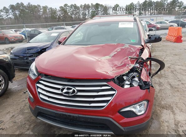 KM8SM4HF1GU155152 2016 HYUNDAI SANTA FE Red Widok zestawu wskaźników