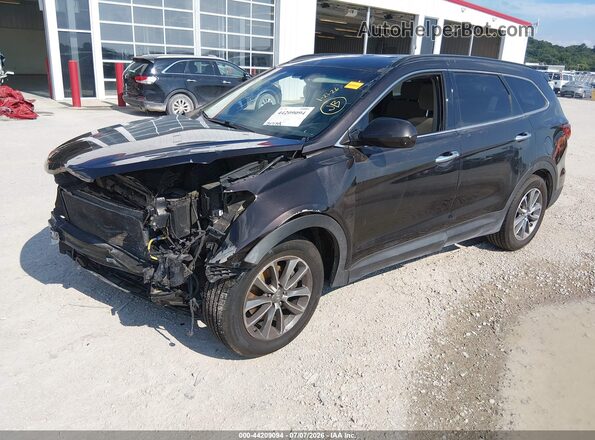 KM8SM4HF2HU167408 2017 HYUNDAI SANTA FE Dark Brown Передня ліва чверть