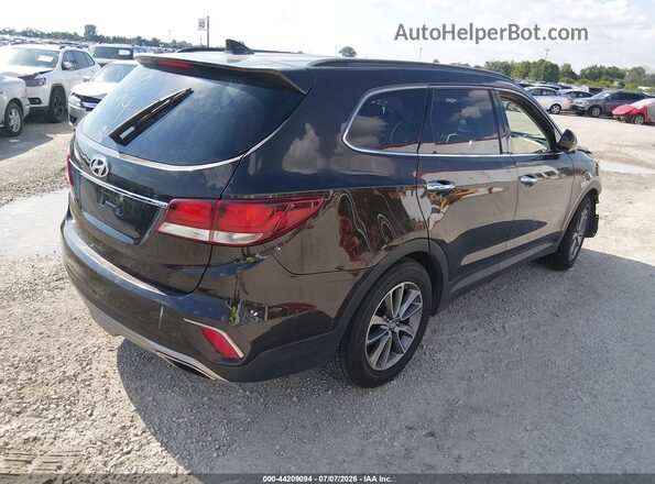 KM8SM4HF2HU167408 2017 HYUNDAI SANTA FE Dark Brown Задня права чверть