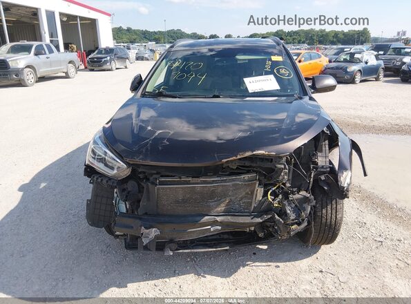 KM8SM4HF2HU167408 2017 HYUNDAI SANTA FE Dark Brown Вид щитка приладів