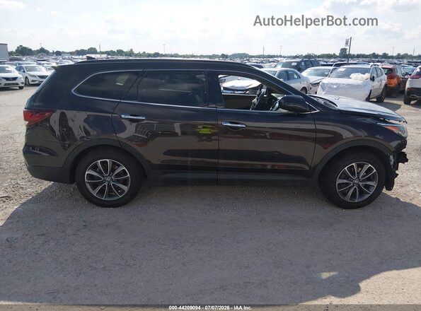 KM8SM4HF2HU167408 2017 HYUNDAI SANTA FE Dark Brown Вид задньої частини салону