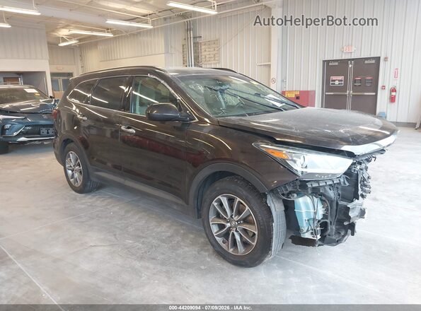 KM8SM4HF2HU167408 2017 HYUNDAI SANTA FE Dark Brown 